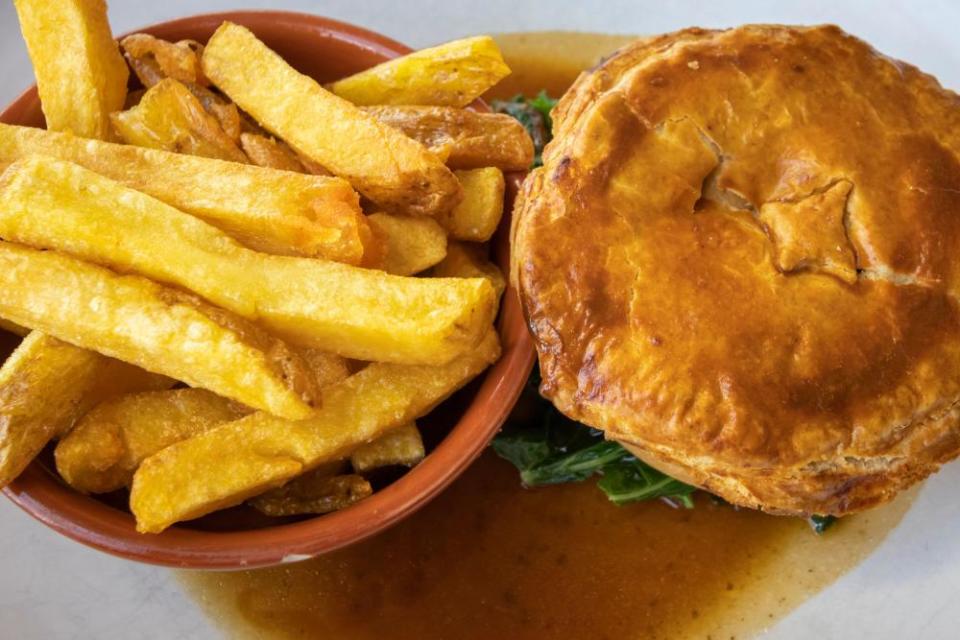 Pie and chips