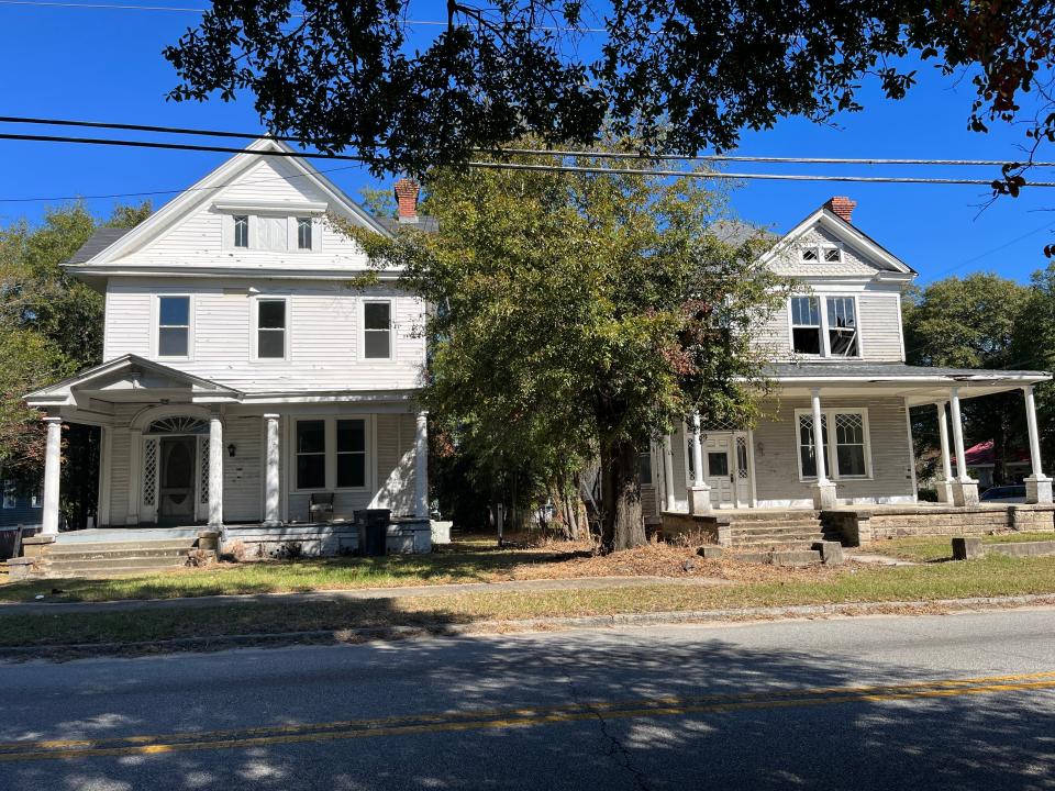 These properties at 2349 Wrightsboro Road (left) and 2345 Wrightsboro Road (right) were included on Historic Augusta's Endangered Properties List on Tuesday, Oct. 24, 2023.