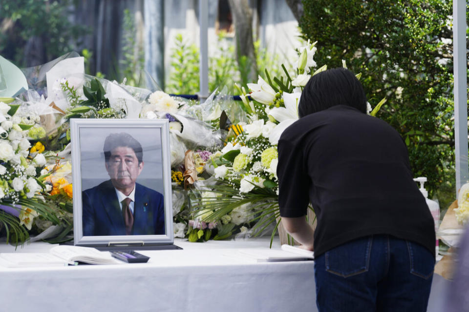 安倍晉三本月8日遭到槍擊喪命。（圖／AP NEWSROOM）
