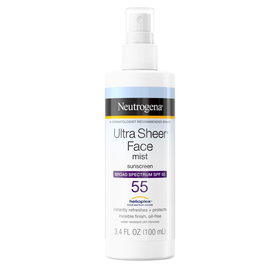 13) Ultra Sheer Face Mist Sunscreen SPF 55