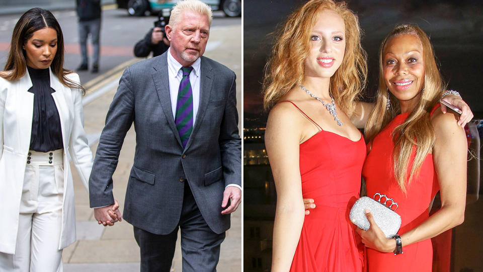 Boris Becker's daughter Anna Ermakova, pictured here with her mother.