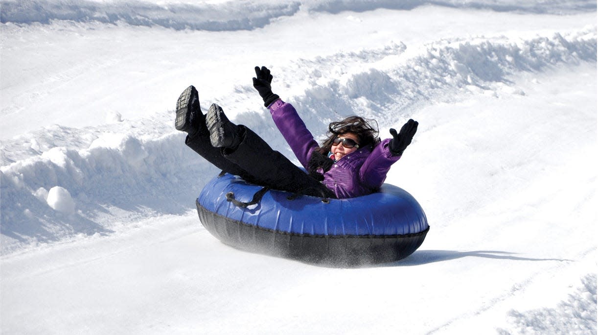 Rocking Horse Ranch Resort in Highland offers a Winter Fun Park for guests.