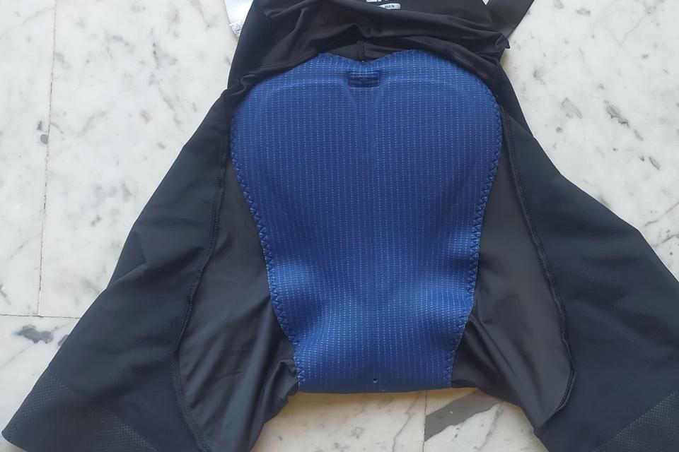 Pad of the dhb Aeron Lab bib shorts