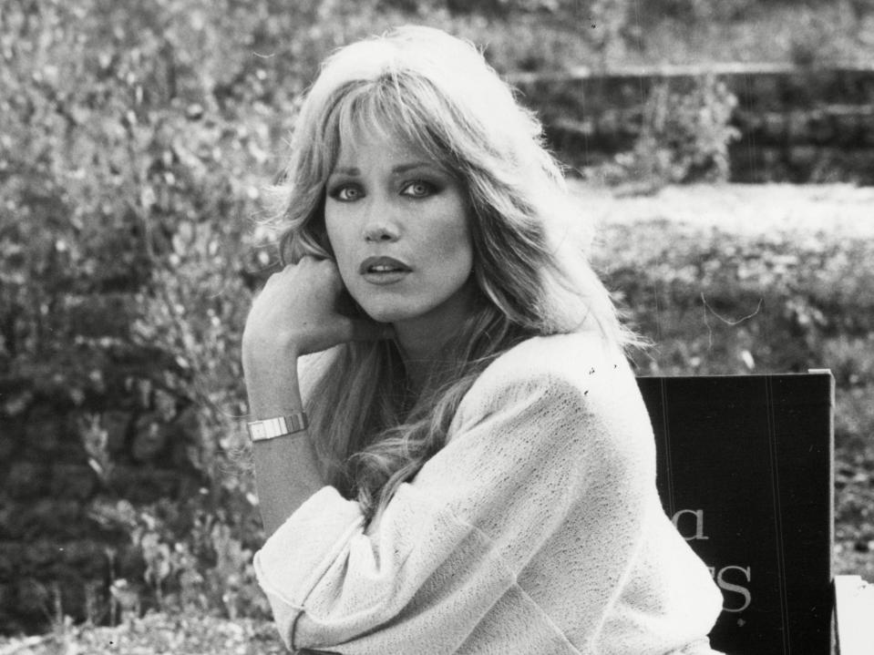 Tanya Roberts on the set of A View to a Kill (Rex Features)