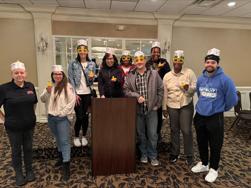 Students from the Livonia and Sterling Heights class for the Hospitality Training Institute of Michigan's Hospitality Business Management course. Port Huron is the newest location for a hybrid formatted course.