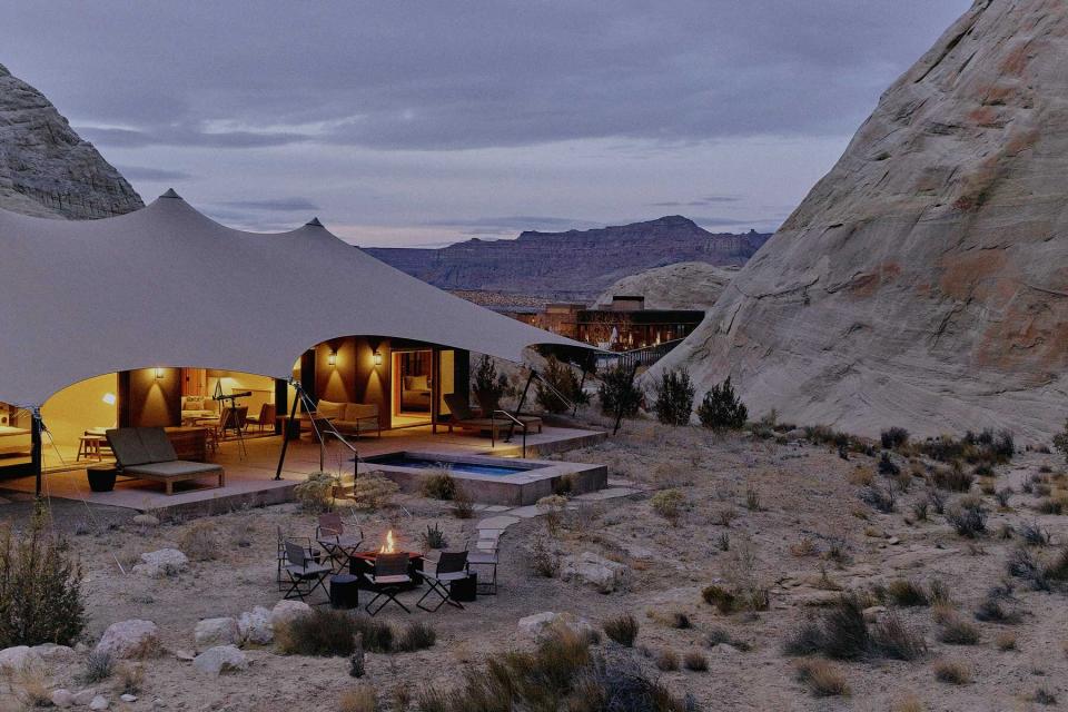 Camp Sarika by Amangiri. Aman was voted one of the best hotel brands in the world