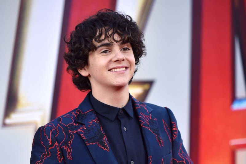 Jack Dylan Grazer attends the Los Angeles premiere of "Shazam!" in 2019. File Photo by Chris Chew/UPI