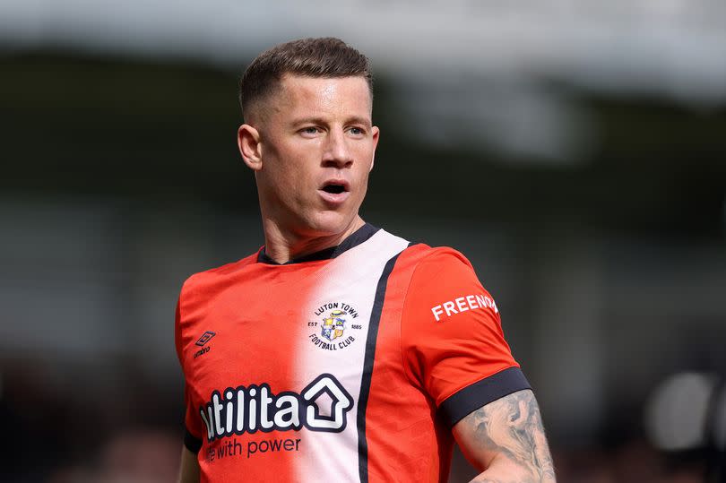 Ross Barkley of Luton in action