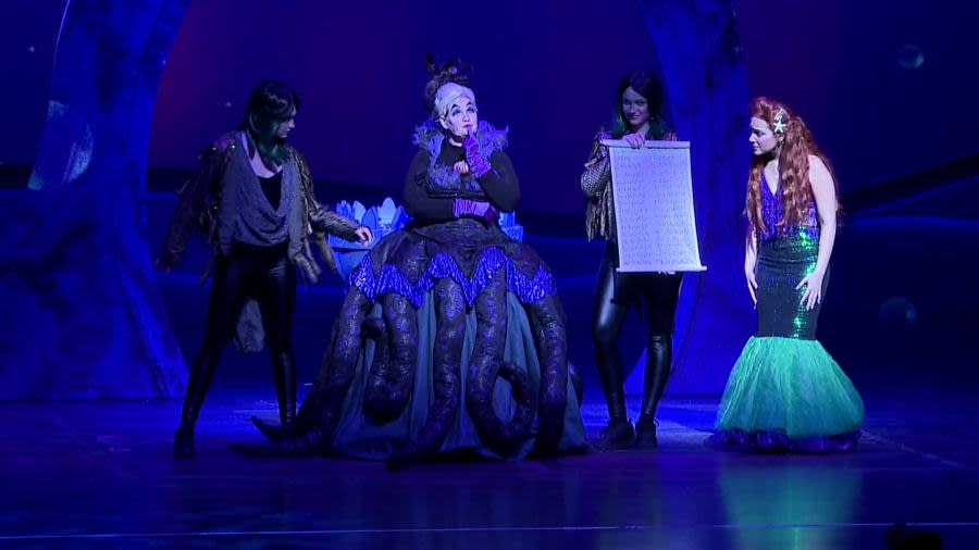 Forest Hills Eastern Theater director Annie Hebel stepped in to play Ursula in "The Little Mermaid" following the death of student Tessa Stanley. (Feb. 7, 2024)