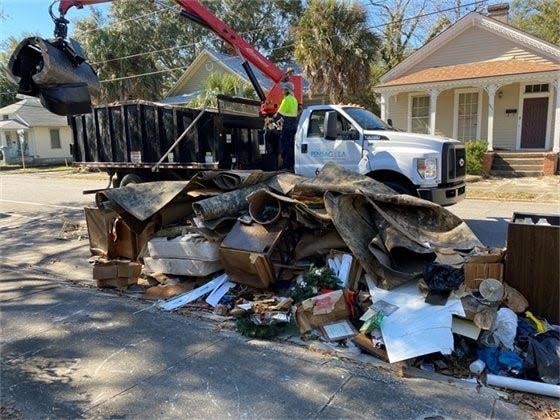 The January Mayor's Neighborhood Cleanup collected over 45 tons of bulk waste.