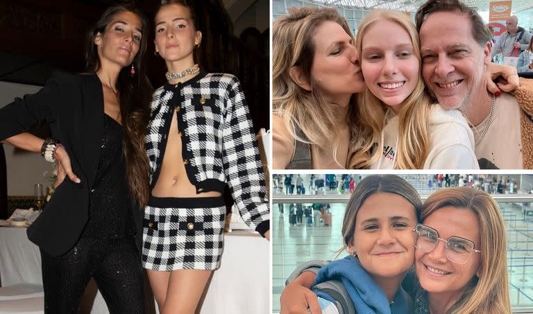 Juana Viale junto a su hija, que estuvo varios meses viviendo en Francia; Natalia Graziano y Matías Martín despidieron a su adorada Mía, que partió rumbo a Europa y lo mismo le pasó a Amalia Granata, aunque su hija se fue a Canadá