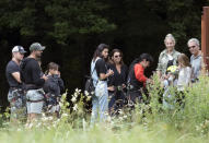 <p>Chris appeared to be absent for the zip lining activities. Source: Getty </p>