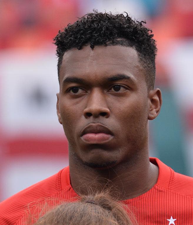 A portrait of England forward Daniel Sturridge taken before the friendly match between England and Honduras at Miami Sun Life Stadium in Miami Gardens, Florida on June 7, 2014