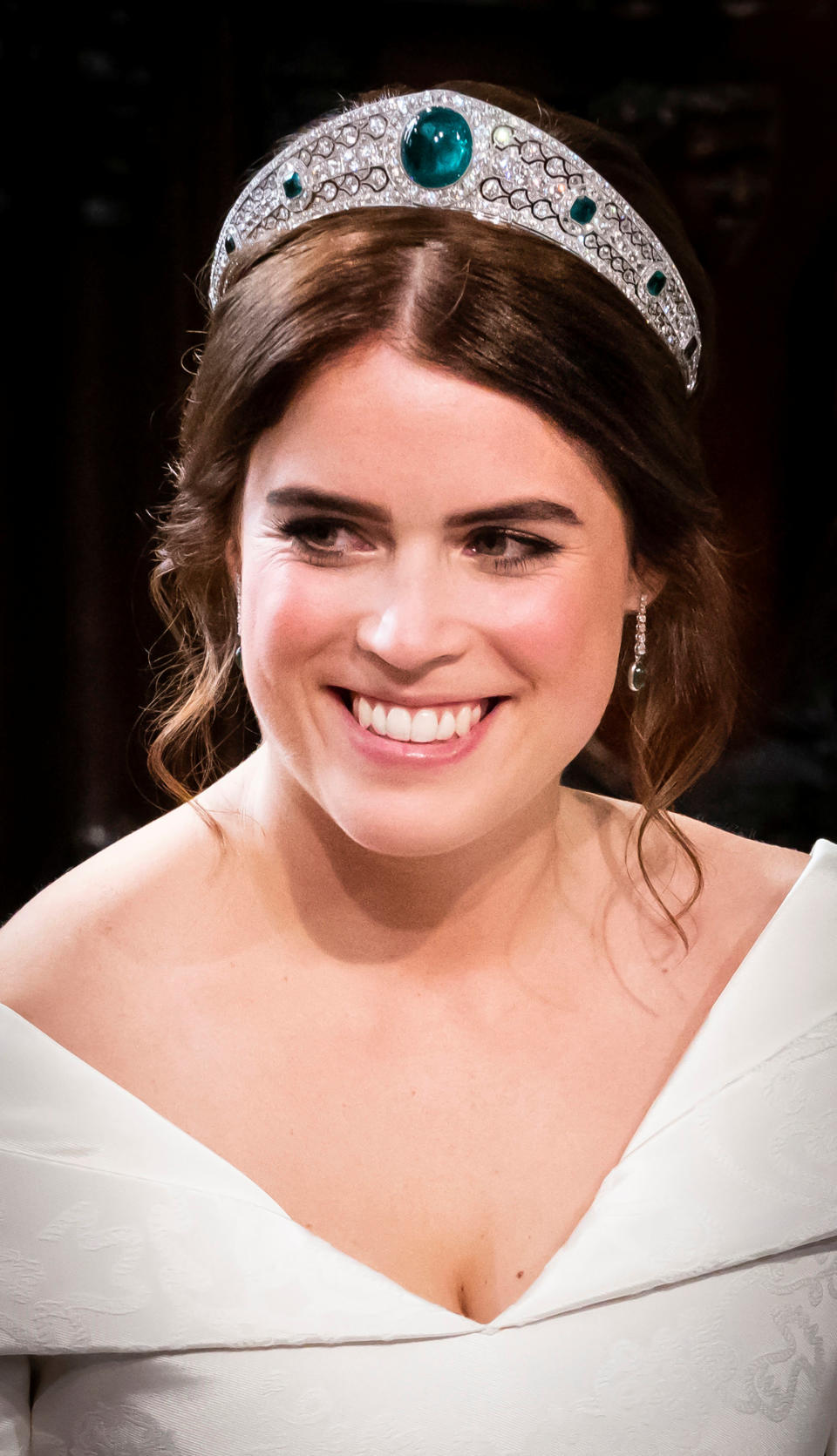 Princess Eugenie during her wedding to Jack Brooksbank at St George's Chapel in Windsor Castle, Windsor, Britain, October 12, 2018. Danny Lawson/Pool via REUTERS