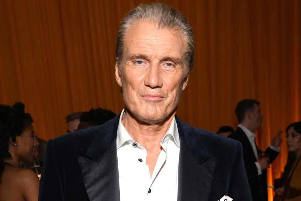 <p>Michael Kovac/Getty Images</p> Dolph Lundgren in March 2023