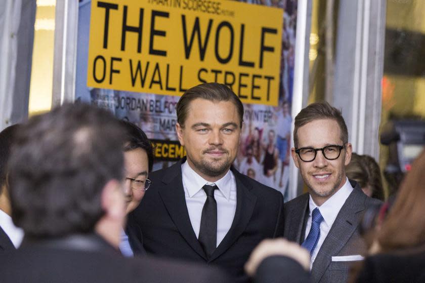 Cast member Leonardo DiCaprio arrives for the premiere of the film adaptation ‘The Wolf of Wall Street’ in New York December 17, 2013. Former stockbroker Jordan Belfort is suing former prime minister Datuk Seri Najib Razak’s stepson, Riza Shahriz Abdul Aziz, for allegedly deceiving him about the source of funds used to finance the movie. — Reuters pic