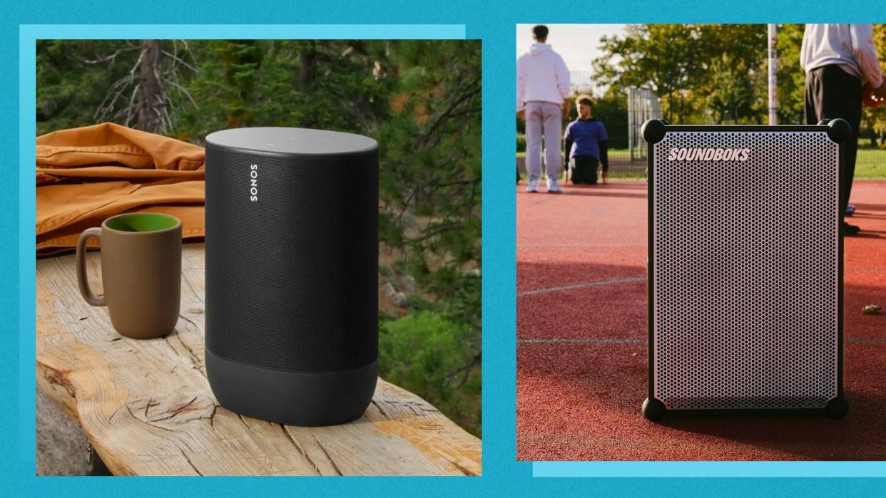 sonos move and soundboks outdoor speakers