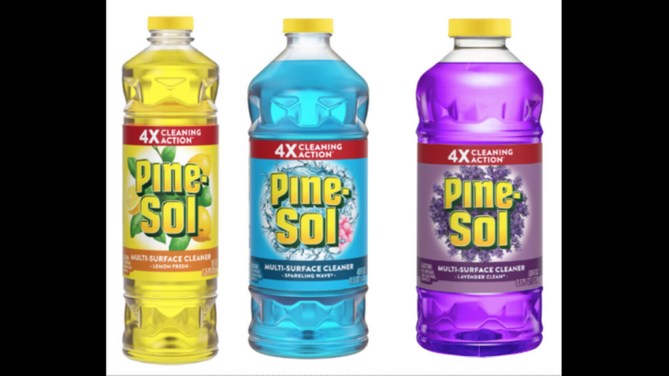 Some of the recalled varieties of Pine-Sol