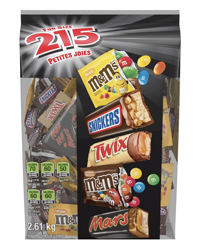 Mars Assorted Halloween Chocolate Candy Bars (Photo via Amazon)