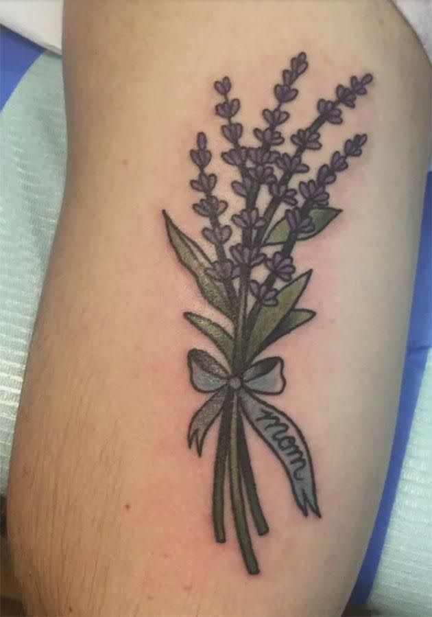 Another employee got a sprig of lavender which is often used in the company's products. Photo: Courtesy of Lush Cosmetics.