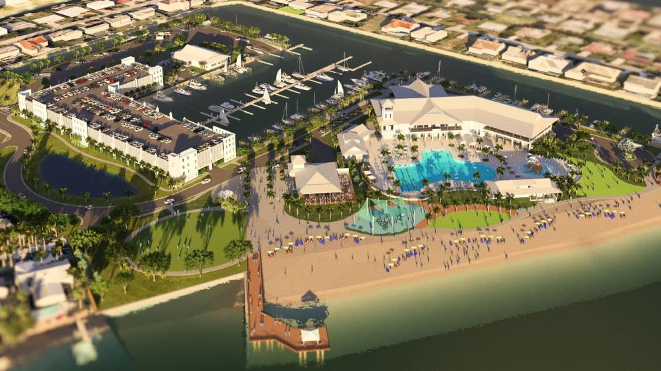 Cape Coral is planning massive changes to The Yacht Club community park, which will have a "Key West" vibe, two story community center, larger pool, and four-story parking structure.