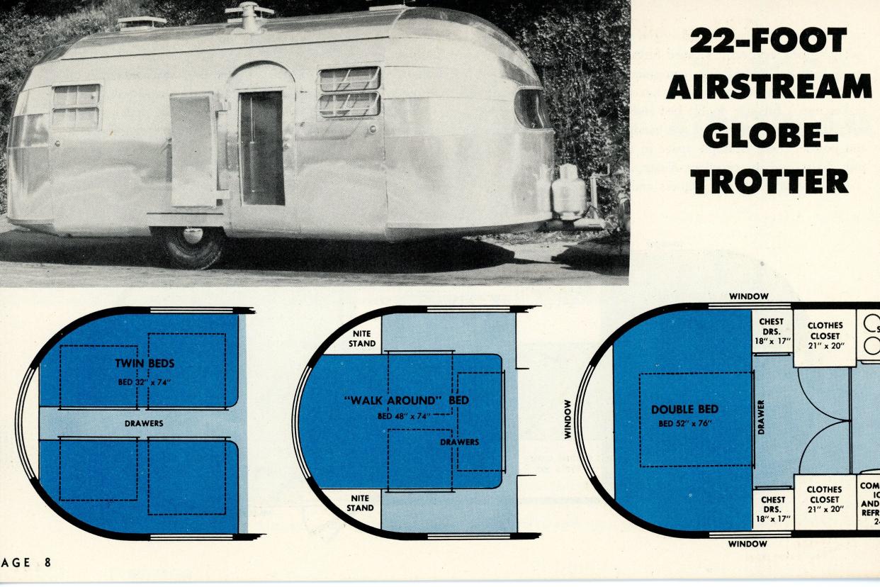 airstream globe trotter photo from model year 1949