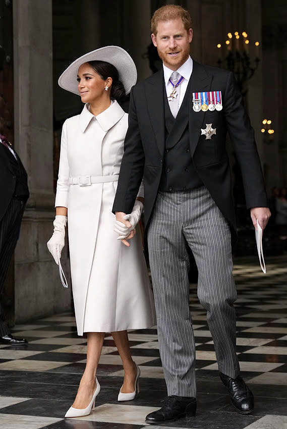 Harry y Meghan asisten al Jubileo de Platino