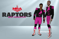 Kyle Lowry as Bret Hart and Marc Gasol as Jim “The Anvil” Neidhart