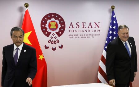 U.S. Secretary of State Mike Pompeo attends the ASEAN Foreign Ministers' Meeting in Bangkok