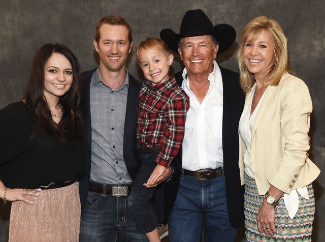R. Diamond/Getty Tamara Strait, Bubba Strait, Harvey Strait, George Strait and Norma Strait as George Strait is Honored as Texan of the Year on March 23, 2018 in New Braunfels, Texas.