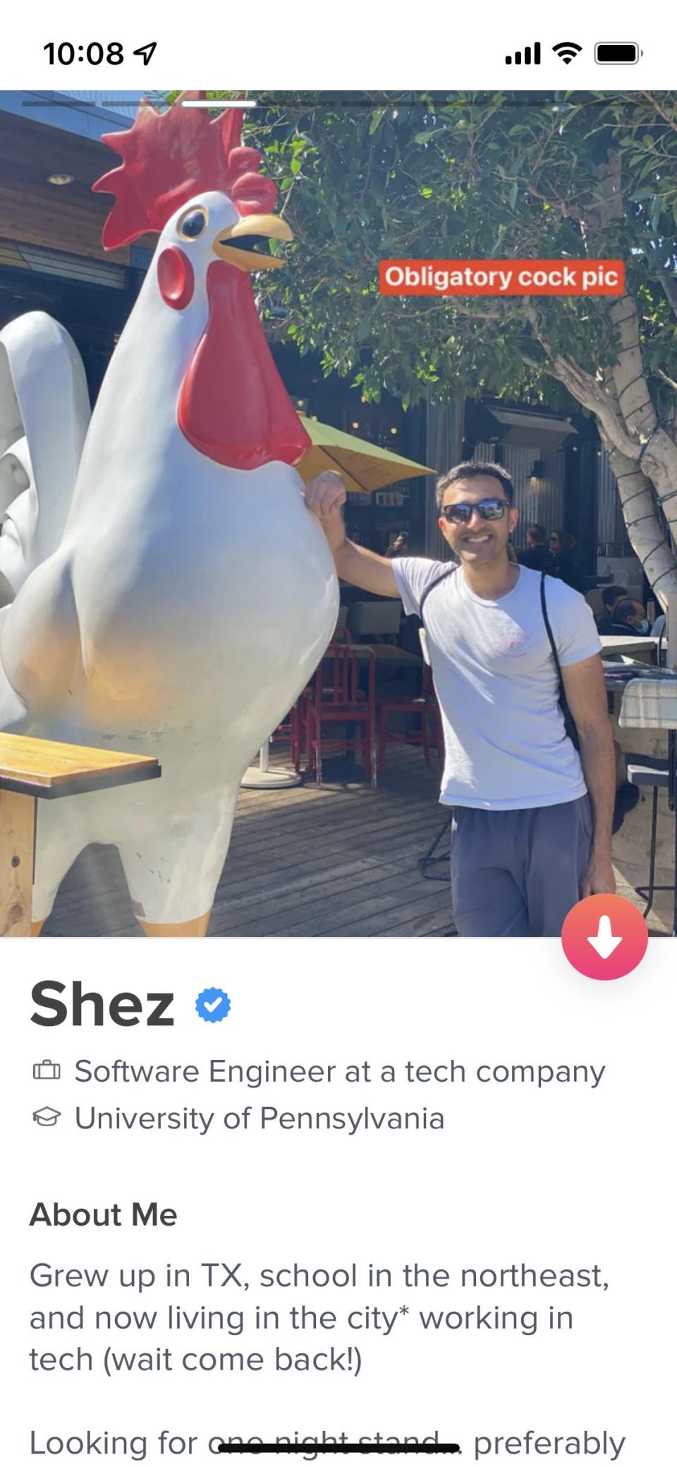 Shez shared his Tinder profile with dating expert Sara Tick, who gave him suggestions for updating it.
