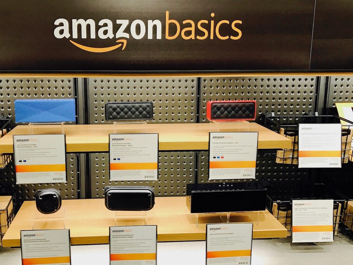 Amazon Basics bookstore electronics