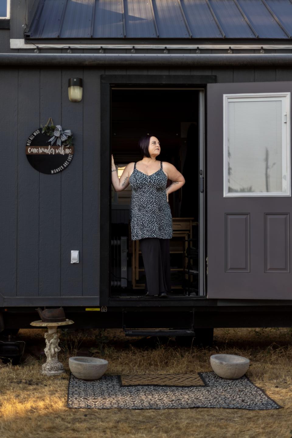 Chasidy Decker bought a professionally built 252-square-foot tiny home on wheels. She signed a lease and parked her home legally in Meridian, Idaho. But she wasn't allowed to live there. Zoning police effectively evicted her on Aug. 1, 2022.