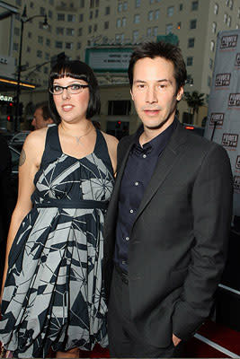 Keanu Reeves and sister at the Los Angeles premiere of Fox Searchlight Pictures' Street Kings