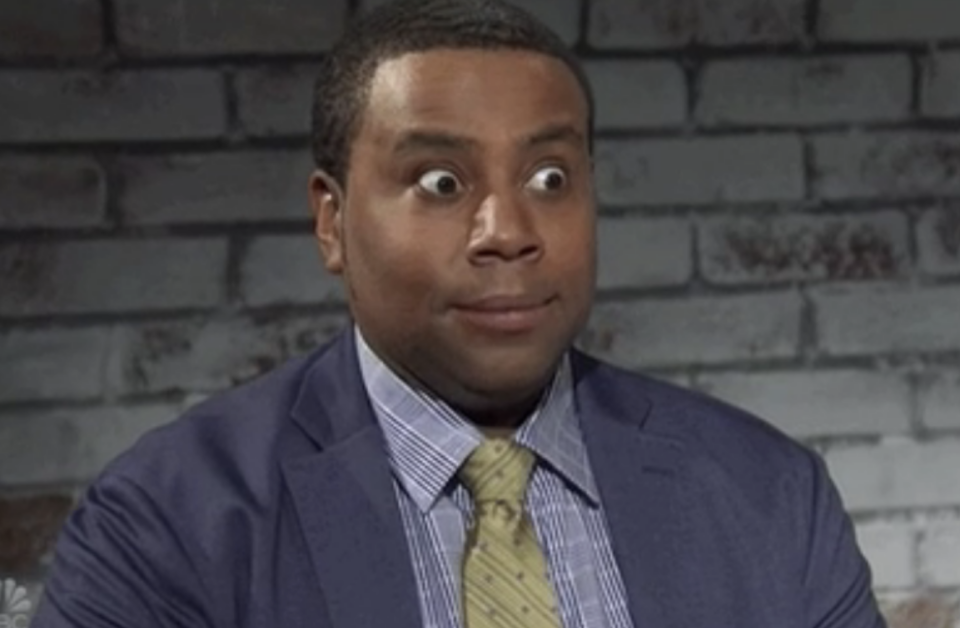 Kenan looking shocked on "SNL"