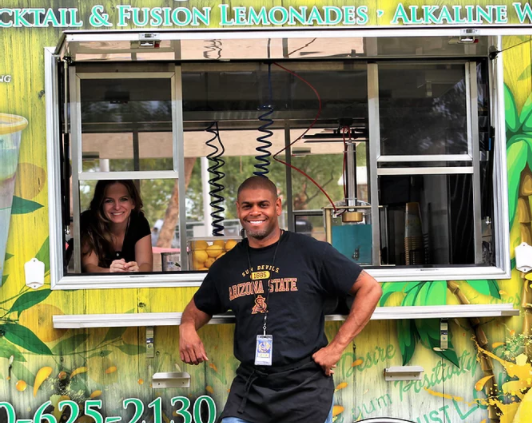 Quincy Milam runs Cuties Lemonade with his wife, Tiffani.