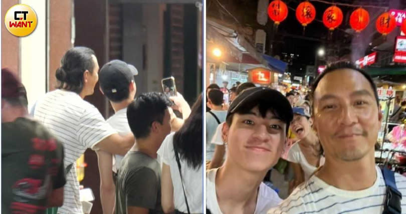 吳彥祖在社群上曬出在台北和《西遊ABC》中「兒子」劉敬的自拍照。（圖／翻攝自吳彥祖IG／本刊攝影組）