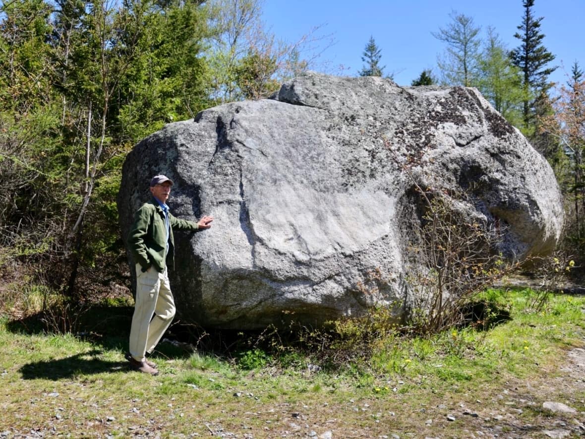 Arthur Kidston says the Rocking Stone gaining heritage status was a long time coming. An HRM staff report said while the stone was designated a historic site in the '70s under the former Halifax city charter, legal protection was essentially nullified when the Heritage Property Act was enacted. (Rob Short/CBC - image credit)