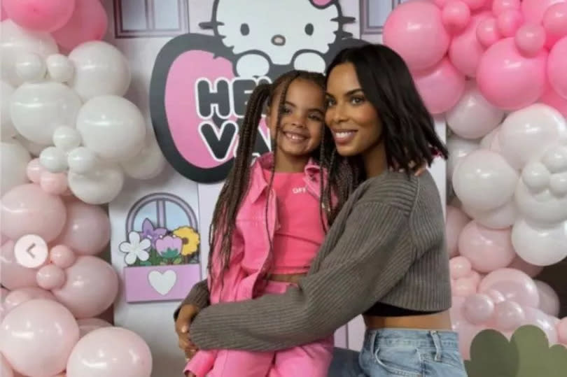 Rochelle Humes with her daughter Valentina