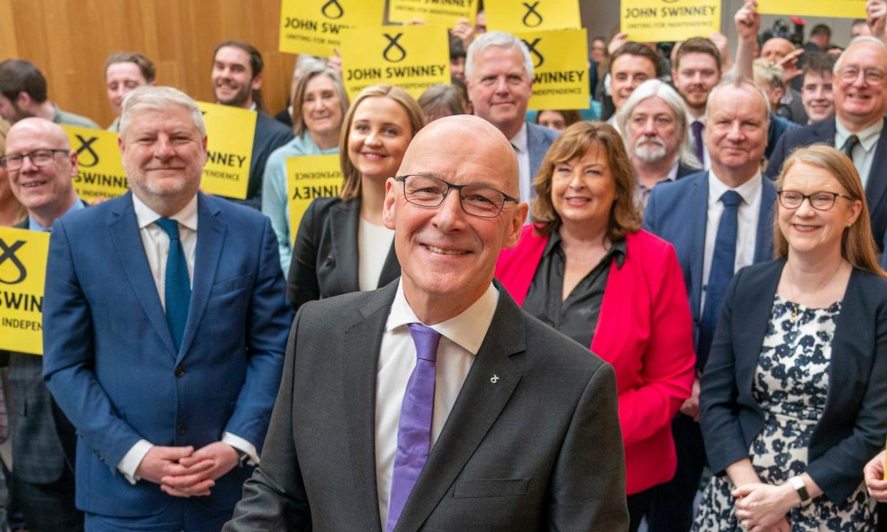 <span>John Swinney has confirmed he is running to replace Humza Yousaf as SNP leader and first minister.</span><span>Photograph: Jane Barlow/PA</span>