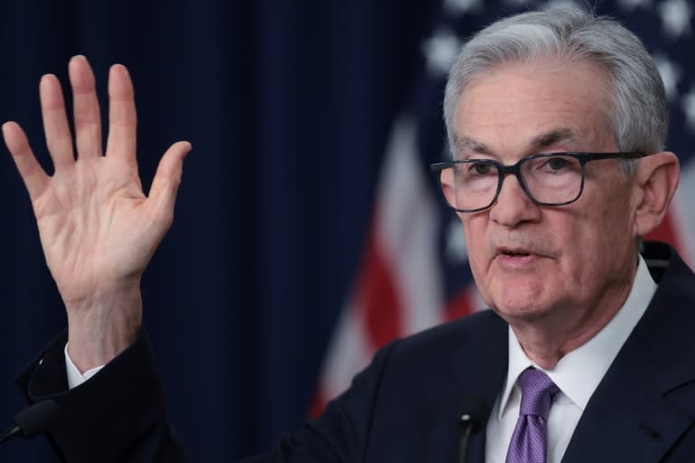 Traders are keenly awaiting the Federal Reserve's policy decision and boss Jerome Powell's comments on the outlook (WIN MCNAMEE)