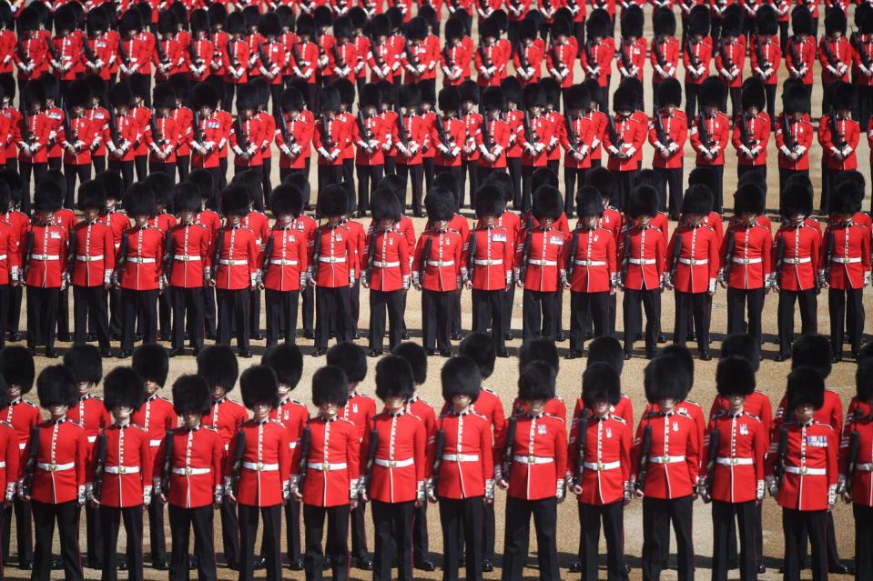 <p>A shot of the 1st Battalion Coldstream Guards.</p>