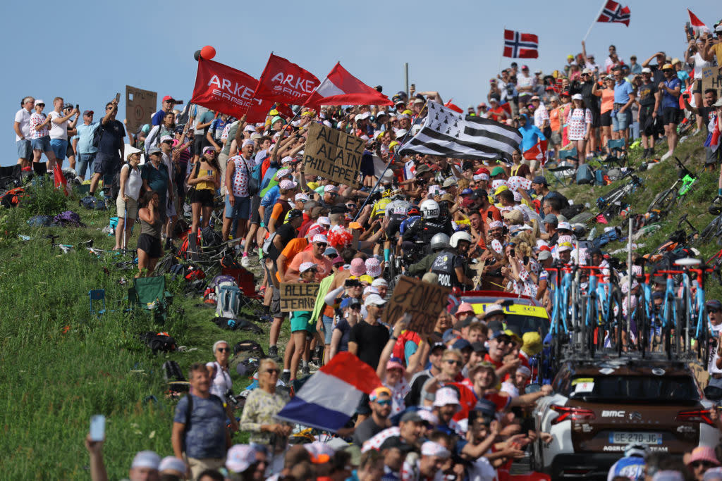  Tour de France: Jonas Vingegaard on the Col de la Loze 