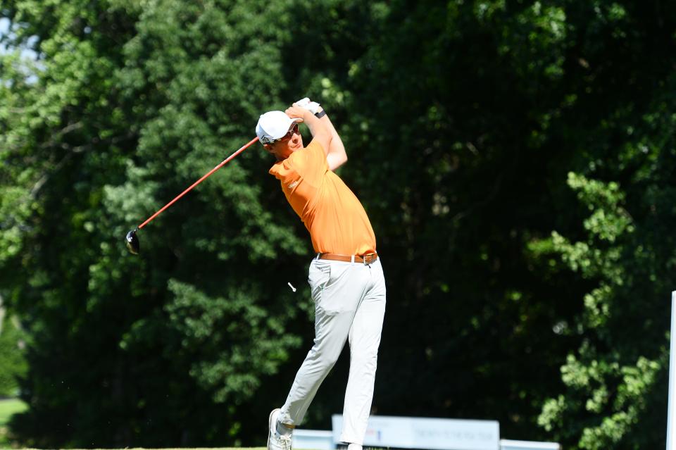 The final round of the BMW Charity Pro-Am was held at the Thornblade Club on June 12, 2022. Zack Fischer on the course. 