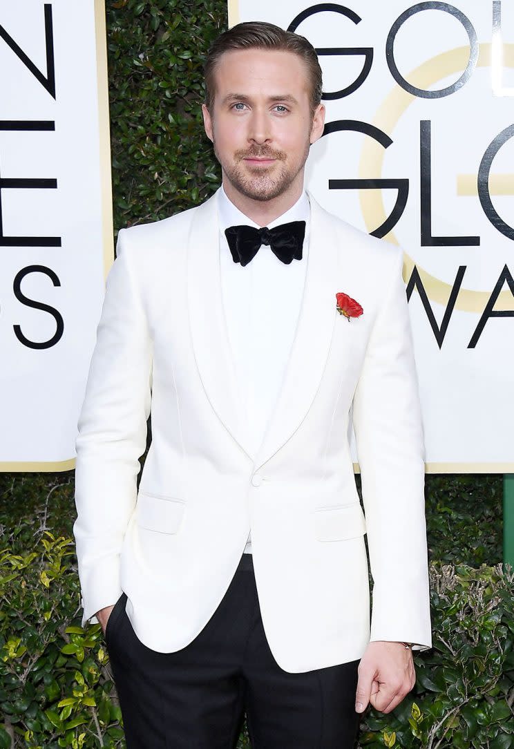 Ryan Gosling attends the 74th Annual Golden Globe Awards at The Beverly Hilton Hotel on January 8, 2017 in Beverly Hills, California. (Photo by Venturelli/WireImage)