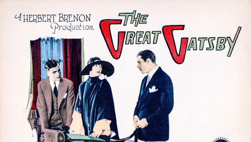 Lobby card for the 1926 film “The Great Gatsby.”