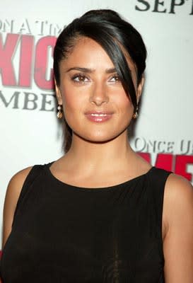 Salma Hayek at the New York premiere of Columbia's Once Upon a Time in Mexico