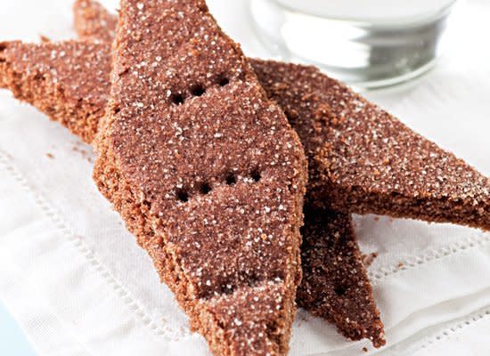 This chocolate graham cracker is just the right amount of crunchy and crispy -- and it has a little spice too, thanks to the addition of ancho chile powder.    <strong>Get the <a href="http://www.huffingtonpost.com/2011/10/27/chile-cocoa-graham-cracke_n_1062370.html" target="_hplink">Chile-Cocoa Graham Crackers recipe</a></strong>