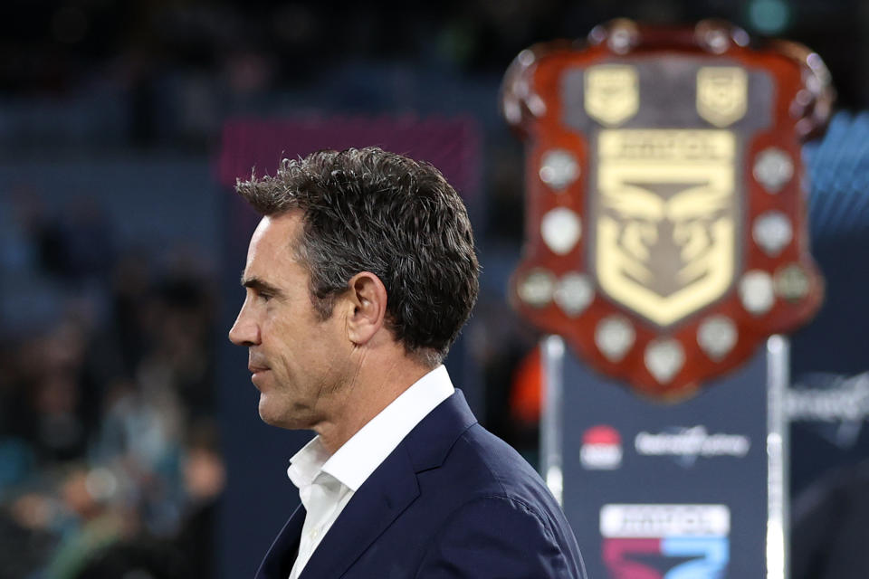 Brad Fittler walks after losing State of Origin.