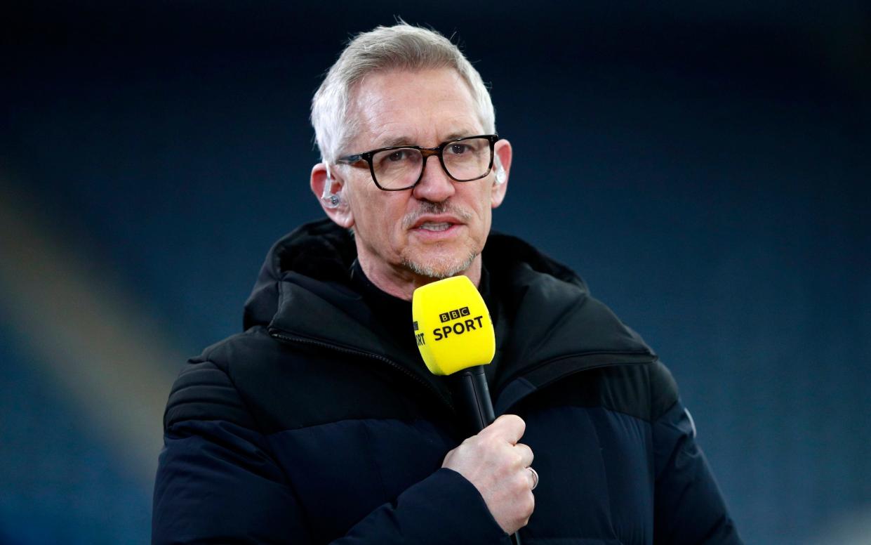 Former Leicester City player and BBC pundit Gary Lineker with the FA Cup Trophy final match at the King Power Stadium, Leicester - PA